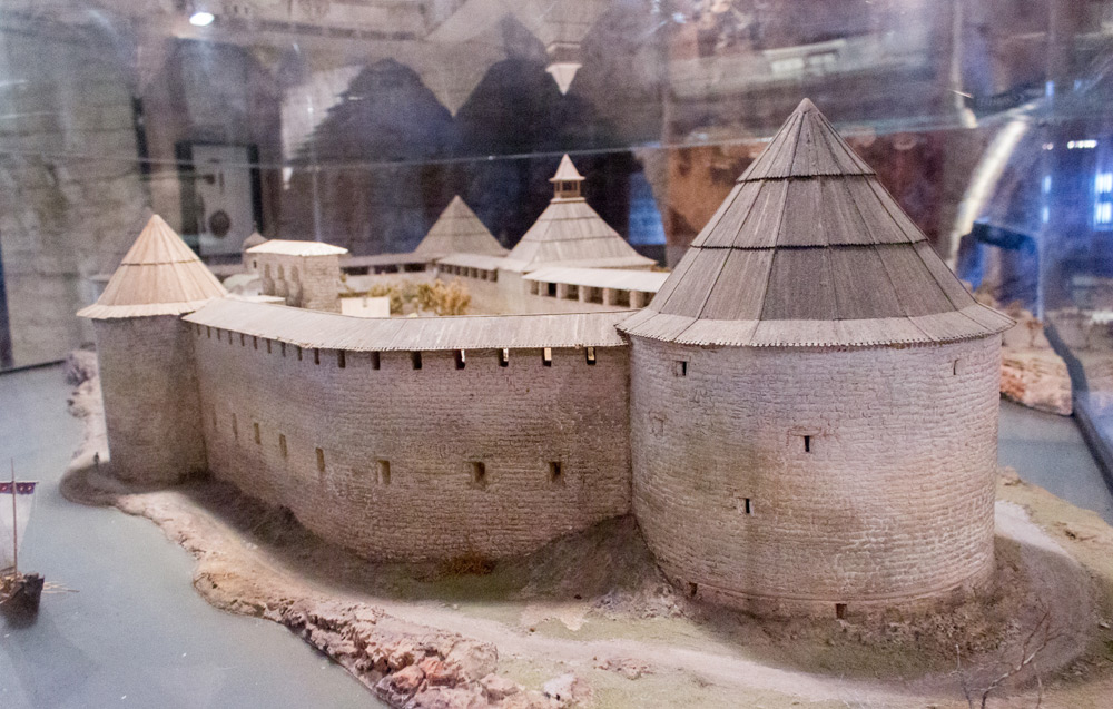 Модель крепости Старой Ладоги